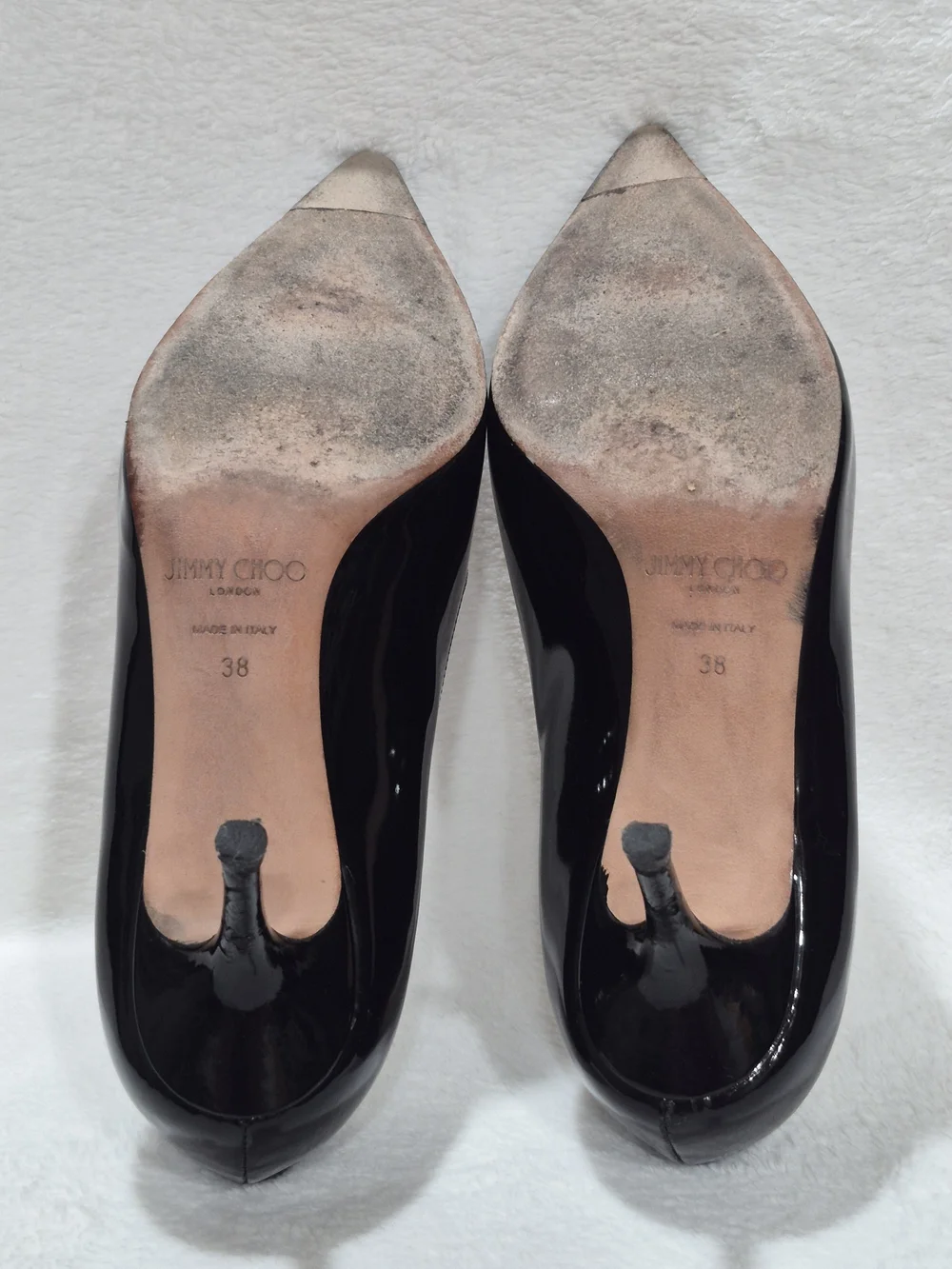 Jimmy Choo Women's Black Patent Leather Pointed-Toe Pump
